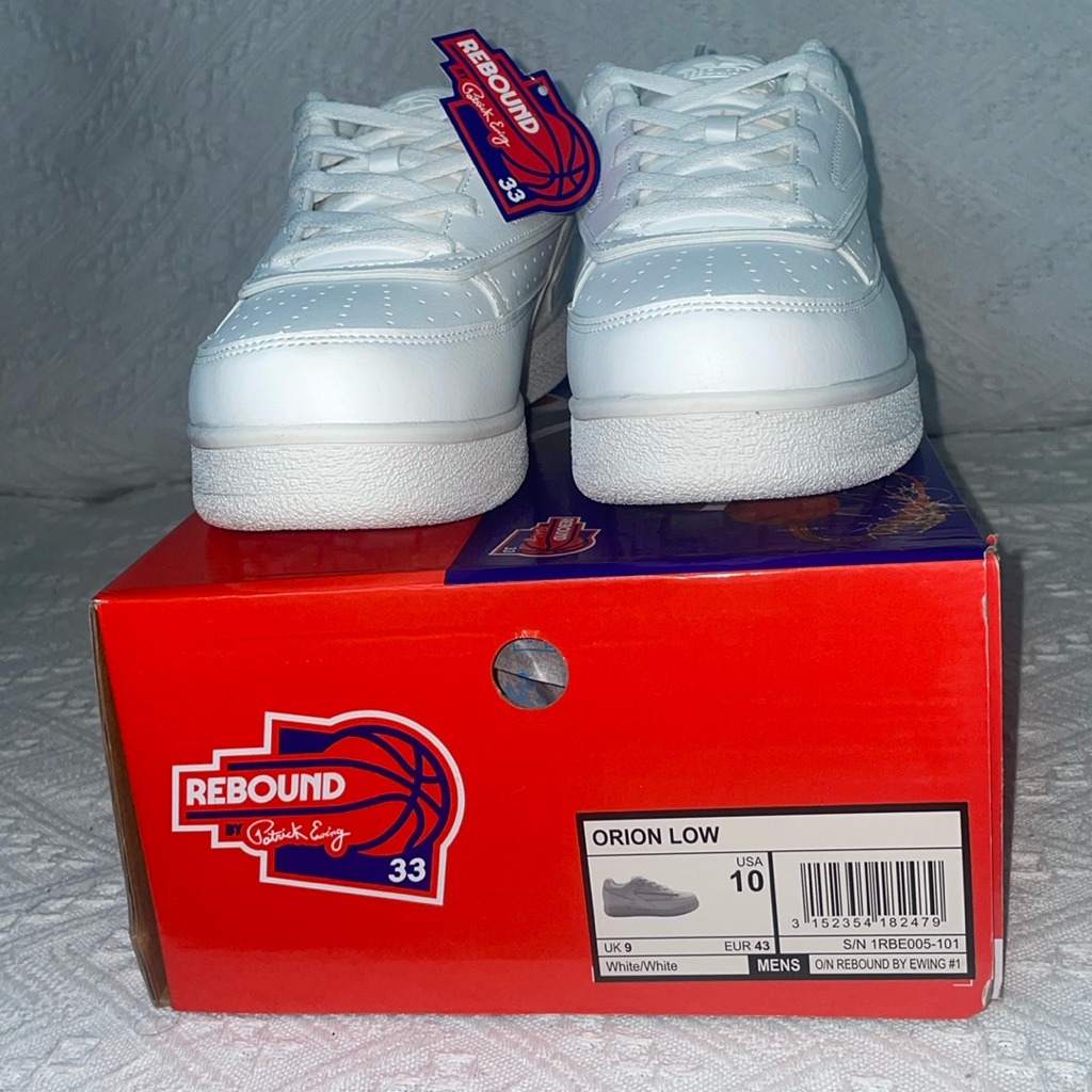 New In Box Men’s Patrick Ewing Orion Low White/White Sneakers
